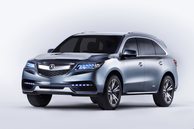 The new MDX will get Acura's LED headlight array The new MDX will get Acura's LED headlight array