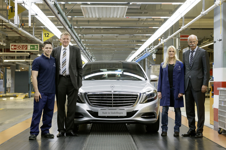 Mercedes car factory in germany