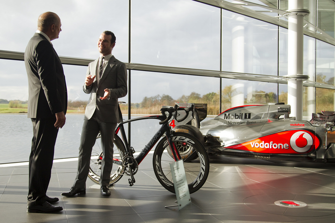 UK PM David Cameron Opens New McLaren Production Center UK PM David Cameron Opens New McLaren Production Center