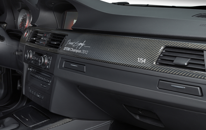 There is also a carbon fiber panel with Spengler's signature There is also a carbon fiber panel with Spengler's signature