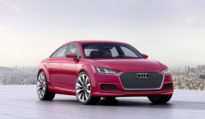 The design of the TT Sportback is inspired in the most recent generation of the Audi TT The design of the TT Sportback is inspired in the most recent generation of the Audi TT