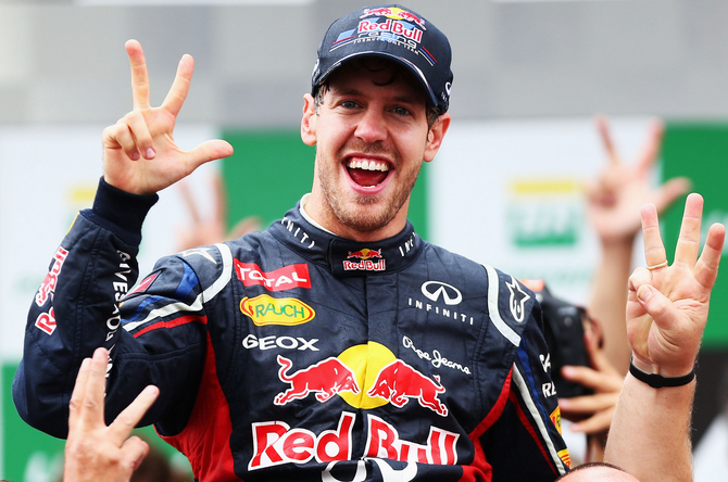 No passado fim de semana Vettel conquistou o tricampeonato No passado fim de semana Vettel conquistou o tricampeonato