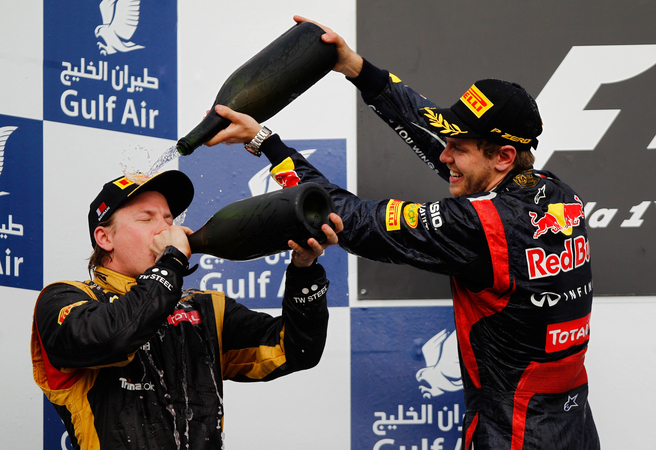 In Bahrain kehrte auch Kimi Raikkonen aufs Podium der Formel 1 zurück In Bahrain kehrte auch Kimi Raikkonen aufs Podium der Formel 1 zurück