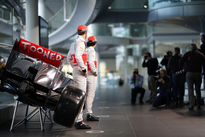 Jenson Button and Sergio Perez are driving for McLaren this year Jenson Button and Sergio Perez are driving for McLaren this year