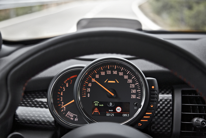 There is an optional head-up display There is an optional head-up display