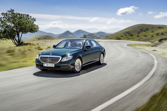 The exterior design of the new E-Class shows several similarities with the smaller C-Class and larger S-Class The exterior design of the new E-Class shows several similarities with the smaller C-Class and larger S-Class