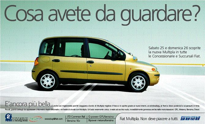 Fiat Multipla 100 16v SX Fiat Multipla 100 16v SX