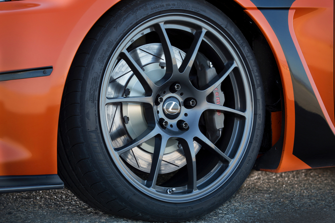 Lexus added larger brakes and more brake cooling Lexus added larger brakes and more brake cooling