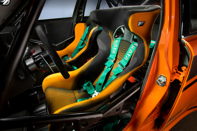 It also gets racing seats and harnesses It also gets racing seats and harnesses
