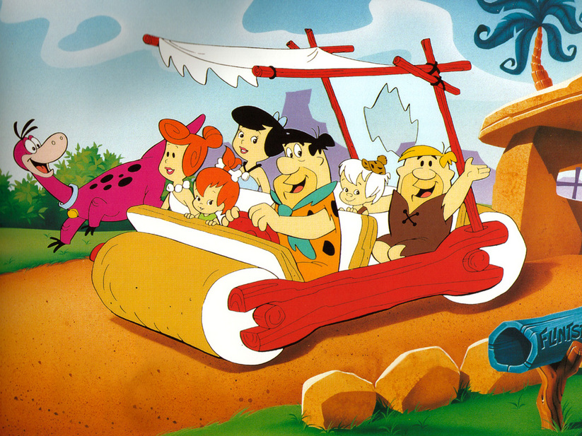 The Flintstones car may lack speed, but it is still an automotive icon