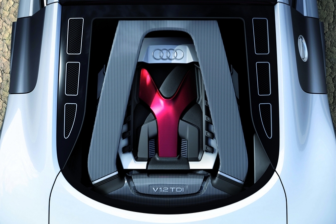 A Audi apresentou um protótipo de R8 V12 TDI, mas o carro nunca chegou a ser produzido A Audi apresentou um protótipo de R8 V12 TDI, mas o carro nunca chegou a ser produzido