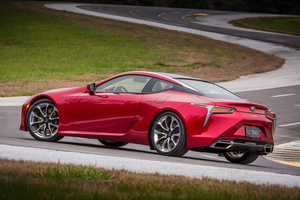 Powering the LC 500 is the same naturally aspirated 5-litre V8 found under the bonnet of both RC F and GS F