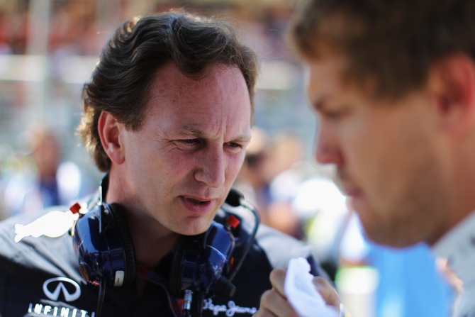 Christian Horner veio desmentir os rumores que colocavam Vettel a caminho da Ferrari em 2014 Christian Horner veio desmentir os rumores que colocavam Vettel a caminho da Ferrari em 2014