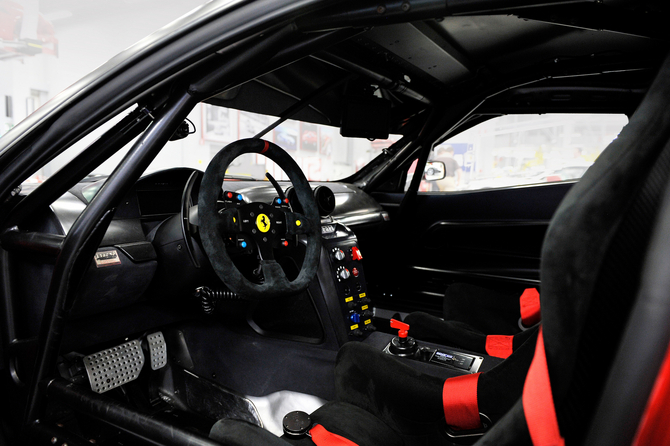 Even the interior is specified for racing Even the interior is specified for racing