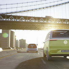 The VW ID Buzz showcases the latest developments of the autonomous driving mode ID Pilot