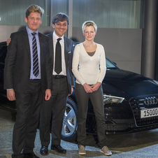 Audi's 1.5 millionth car this year was a black A3 Sportback