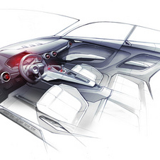 The interior is still nothing more than  a sketch
