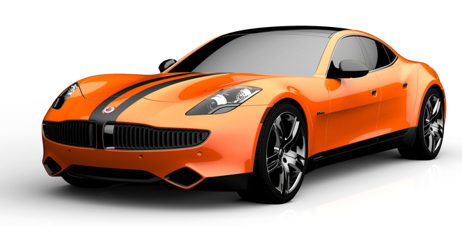 The orange car is inspired by fall The orange car is inspired by fall
