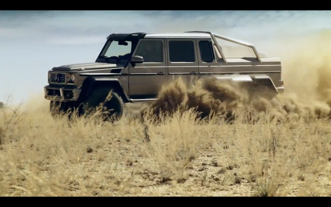 The six-wheeler has a twin-turbo V8 with 565hp The six-wheeler has a twin-turbo V8 with 565hp