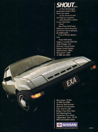 Nissan Exa Turbo Nissan Exa Turbo