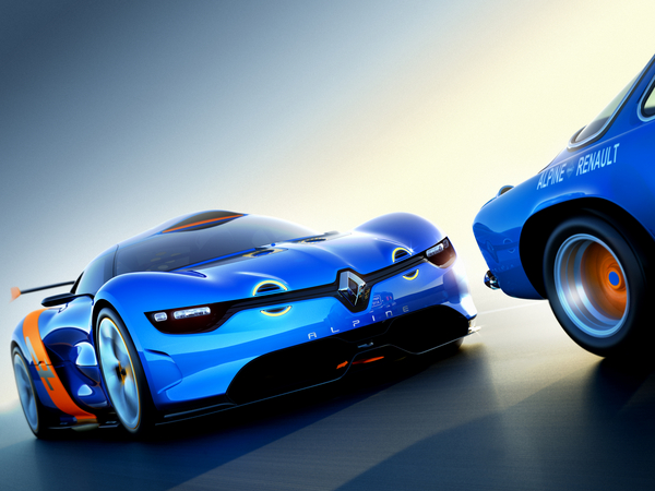 The initial concept for the new car was called the Alpine 110-50, but the production version will not look like this The initial concept for the new car was called the Alpine 110-50, but the production version will not look like this