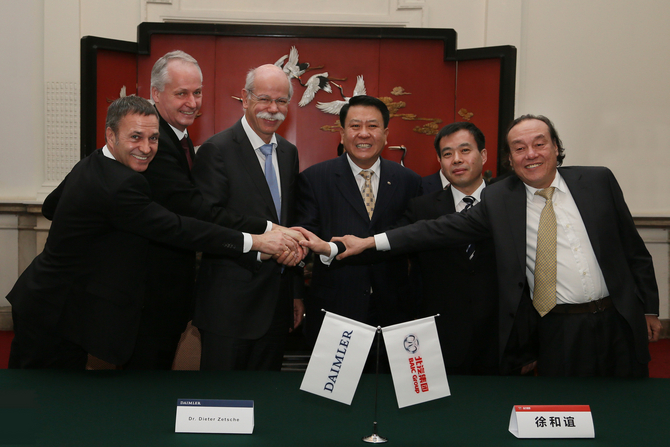 Daimler has put two members onto the BAIC board of directors Daimler has put two members onto the BAIC board of directors