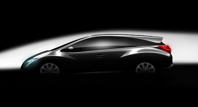 Honda released a sketch of the Civic Wagon Honda released a sketch of the Civic Wagon
