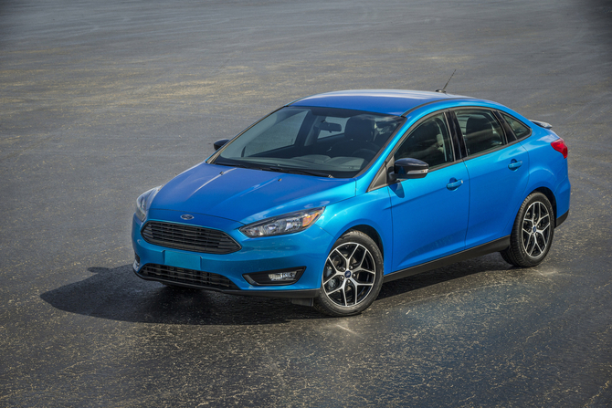 The facelifted four-door follows its hatch siblings design and gets a new face dominated by the large trapezoidal grille The facelifted four-door follows its hatch siblings design and gets a new face dominated by the large trapezoidal grille