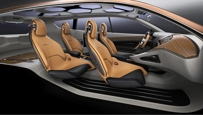 The concept seats four, but the production model will likely seat five or more The concept seats four, but the production model will likely seat five or more