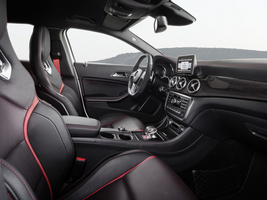 The interior gets man-made leather and microfiber seats