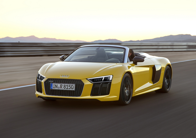 The mid-engined flagship model is 14mm shorter and 36mm wider than the previous R8 Spyder The mid-engined flagship model is 14mm shorter and 36mm wider than the previous R8 Spyder