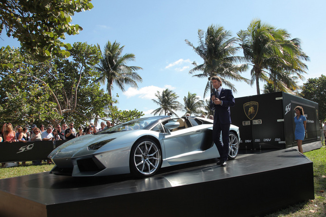 CEO Stephan Winkelmann was on hand for the North American debut CEO Stephan Winkelmann was on hand for the North American debut