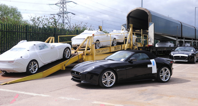 The first F-Types for the public shipped out of the Jaguar factory on May 9 The first F-Types for the public shipped out of the Jaguar factory on May 9