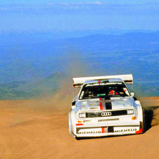 Walter Rohl returning to the Pikes Peak on the original Audi Sport quattro S1