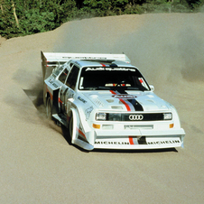 Walter Rohl returning to the Pikes Peak on the original Audi Sport quattro S1