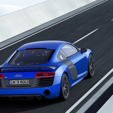 A Audi conseguiu aumentar em 20cv, relativamente ao R8 V10 Plus, para um total de 570cv