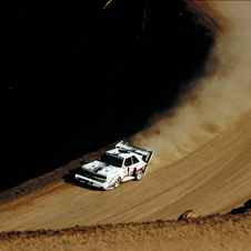 Walter Rohl returning to the Pikes Peak on the original Audi Sport quattro S1
