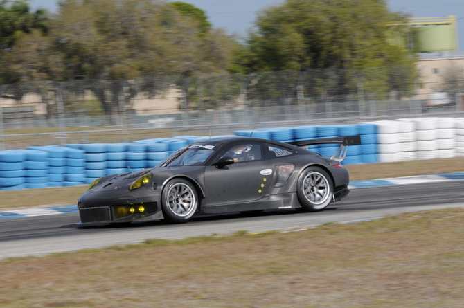 The car is partially carbon fiber with widened fenders in the front and rear The car is partially carbon fiber with widened fenders in the front and rear