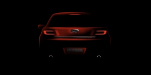 The rear is a hatchback instead of a sedan