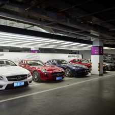 Cars are stored under the dealer for test drives or deliveries Cars are stored under the dealer for test drives or deliveries