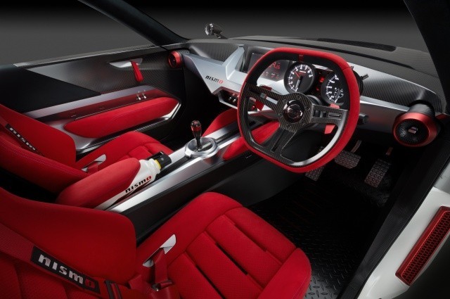 The Nismo's interior gets a tachometer and speedometer and Alcantara The Nismo's interior gets a tachometer and speedometer and Alcantara