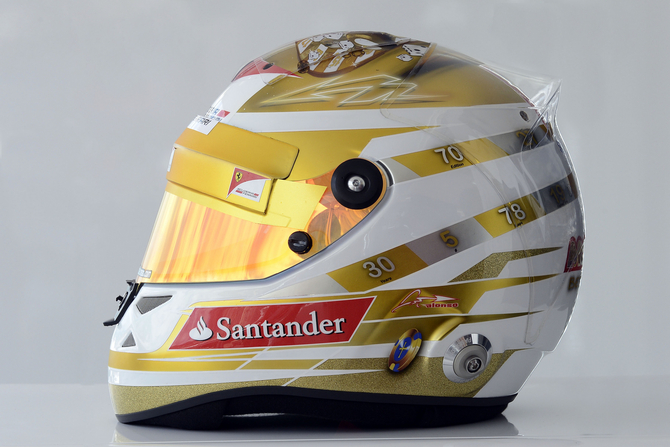 Alonso's Monaco helmet mixes important numbers, reminders of home and a tribute to casinos Alonso's Monaco helmet mixes important numbers, reminders of home and a tribute to casinos