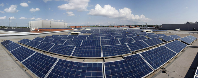 A GM pretende ter 125 megawatts de energia renovável nas suas fábricas na Europa até 2020 A GM pretende ter 125 megawatts de energia renovável nas suas fábricas na Europa até 2020