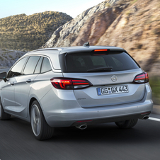 O novo Astra Sports Tourer será equipado apenas com motores de última geração com potências que variam entre os 95 e os 200cv