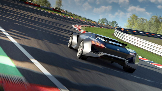 The engine associated with the lightweight body of only 875kg can carry the Vision Gran Turismo up to 100km/h in just 1.76 seconds The engine associated with the lightweight body of only 875kg can carry the Vision Gran Turismo up to 100km/h in just 1.76 seconds
