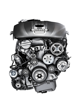 O novo 2.0l turbo de quatro cilindros tem 240cv e vai equipar o XF e o XJ O novo 2.0l turbo de quatro cilindros tem 240cv e vai equipar o XF e o XJ