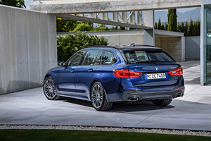 The new BMW 5 Series Touring is 36mm longer, 8mm wider and 10mm taller than the previous model