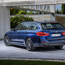 The new BMW 5 Series Touring is 36mm longer, 8mm wider and 10mm taller than the previous model