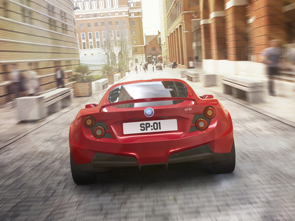The rear of the SP:01 will have a fastback design The rear of the SP:01 will have a fastback design