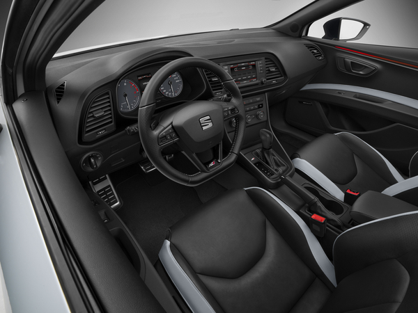 The interior is available with either Alcantara or leather seats The interior is available with either Alcantara or leather seats